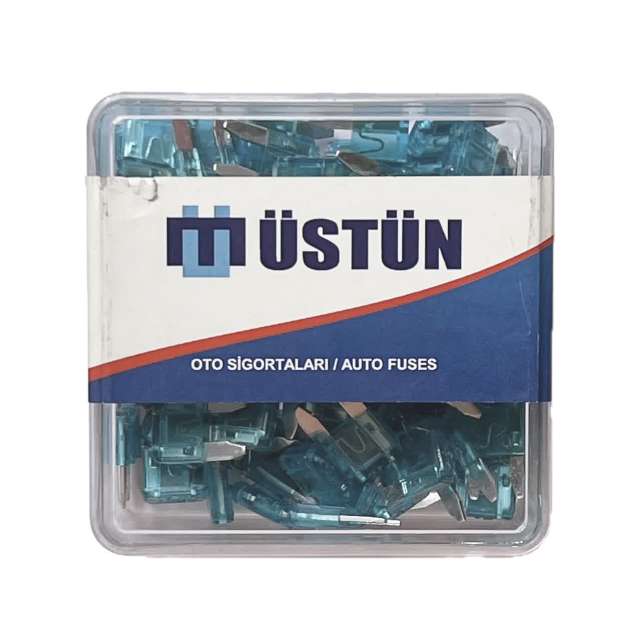فیوز mustun ساخت ترکیه (100 عددی) 15 آمپر - فروشگاه لوازم یدکی خودرو فیوز mustun ساخت ترکیه (100 عددی) 15 آمپر